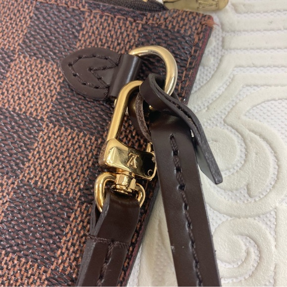 Louis Vuitton Damier Ebene Neverfull MM GM Ponchette - Picture 4 of 12